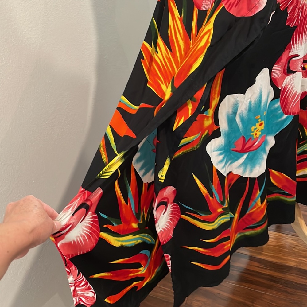 WINLAR KAFTANS -Women's Short Sleeve Printed Beach Maxi Caftan Dress - Picture 6 of 13